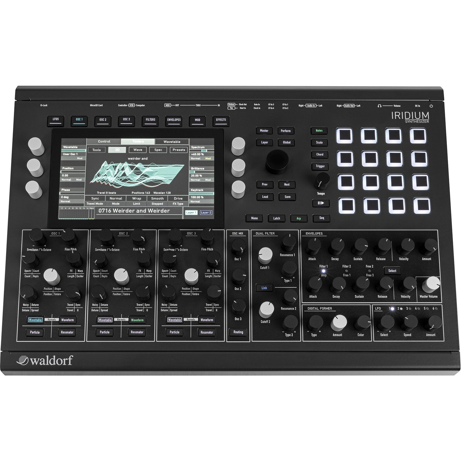 Waldorf Iridium Keyboard 16-Voice Synthesizer